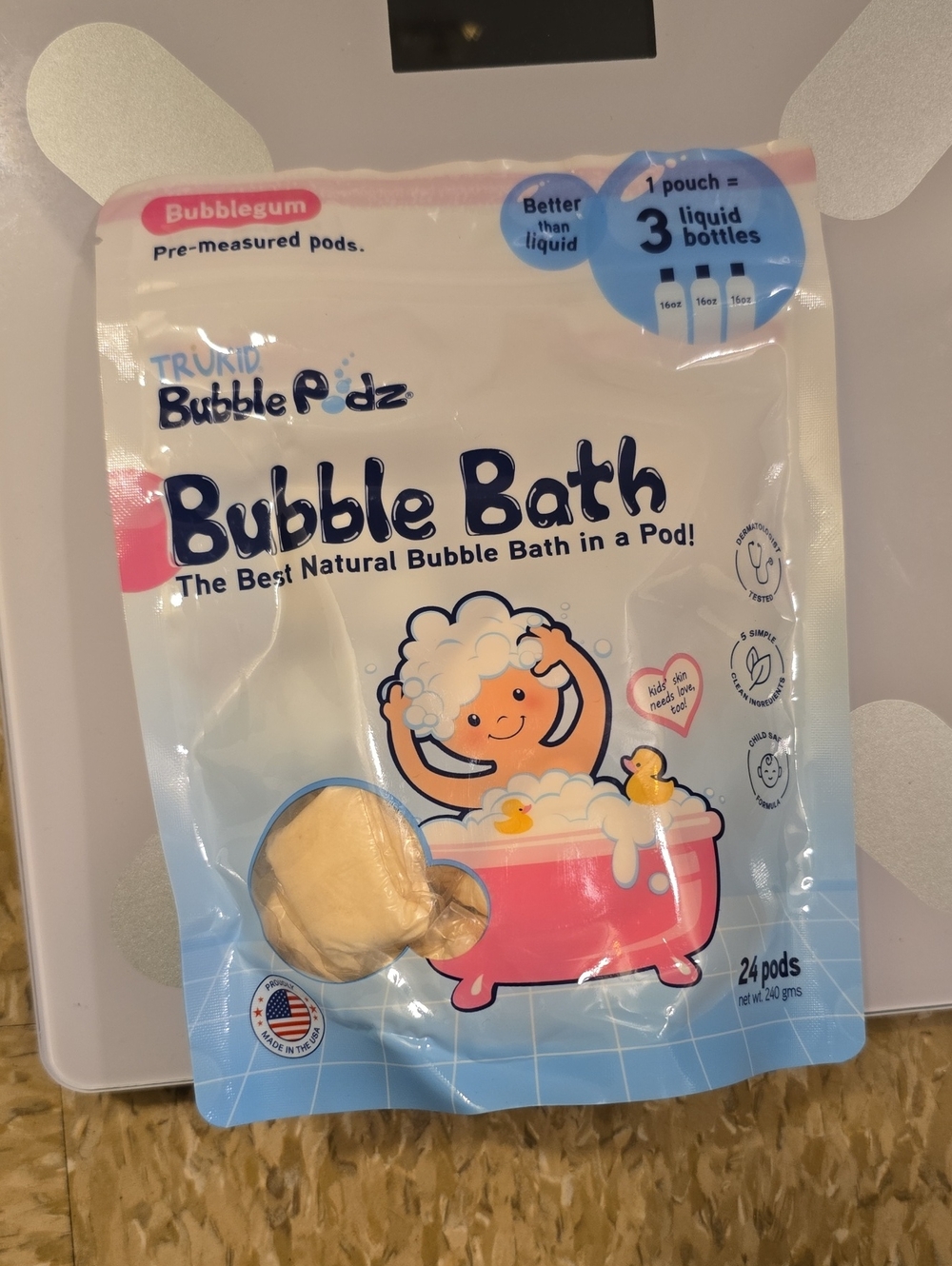 Bubble Podz Bubble Bath Pods - Bubblegum Scent (Pink)